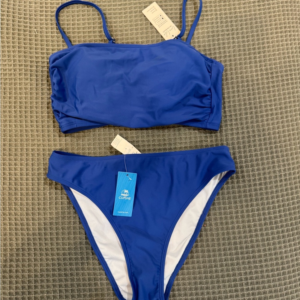 Cupshe Royal Blue Bikini Set